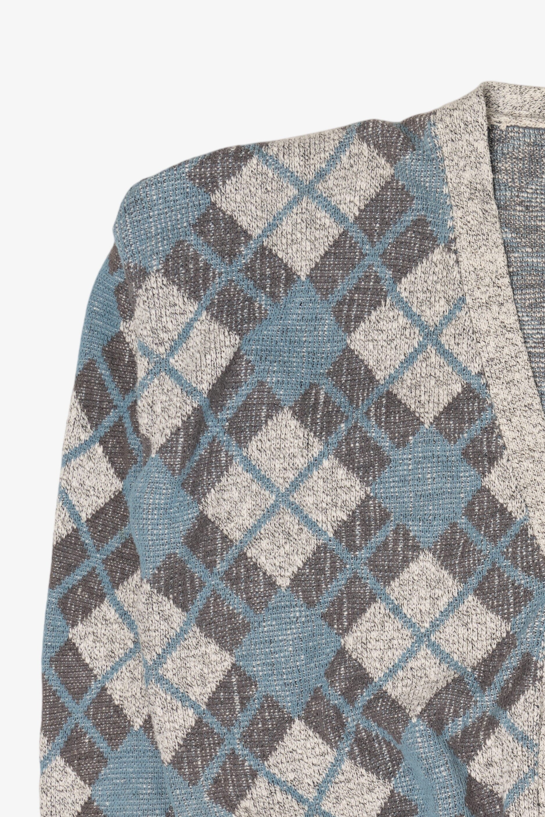 Vintage Cambridge Classics Argyle Cardigan Sweater (1990s)