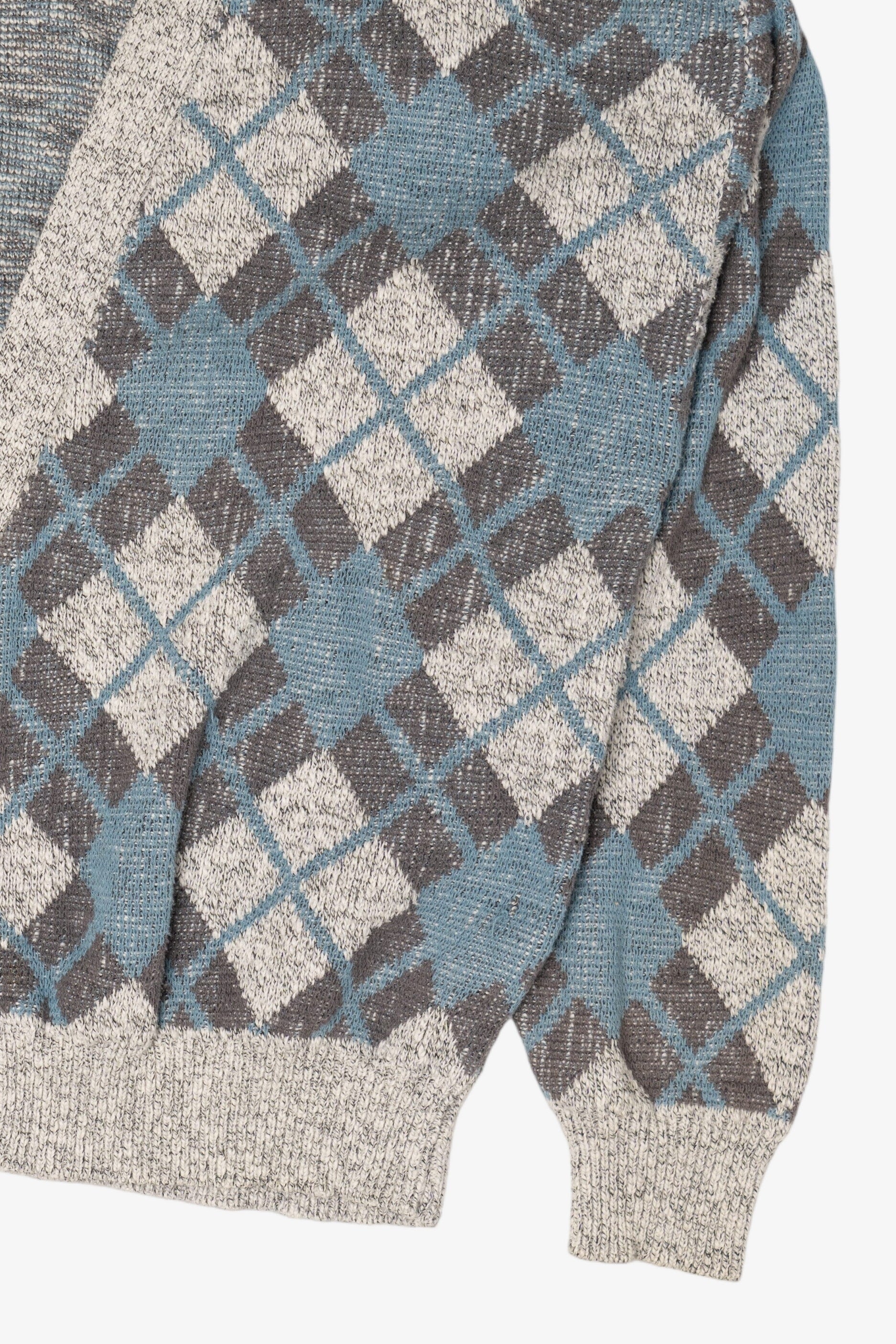 Vintage Cambridge Classics Argyle Cardigan Sweater (1990s)