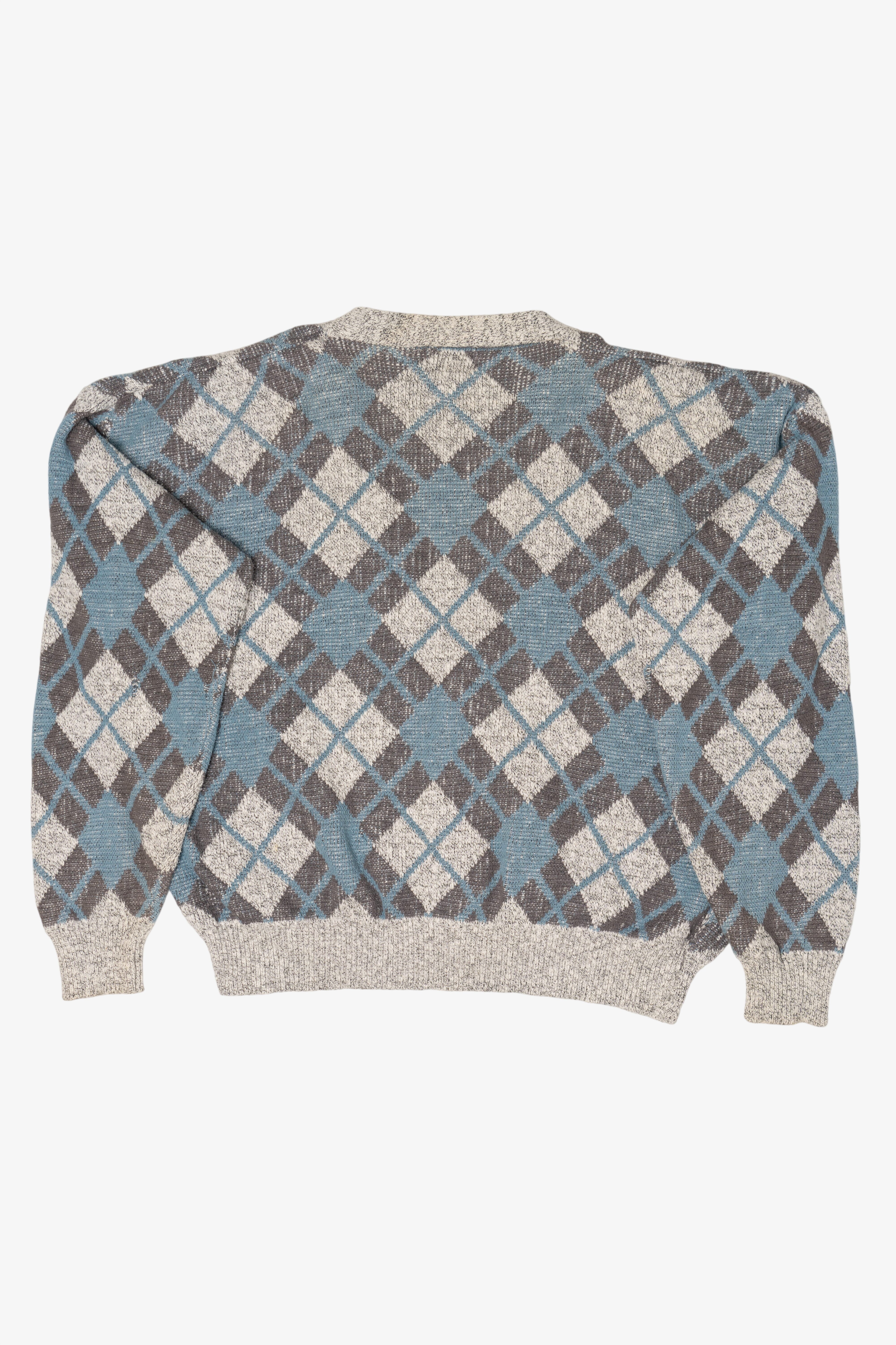 Vintage Cambridge Classics Argyle Cardigan Sweater (1990s)