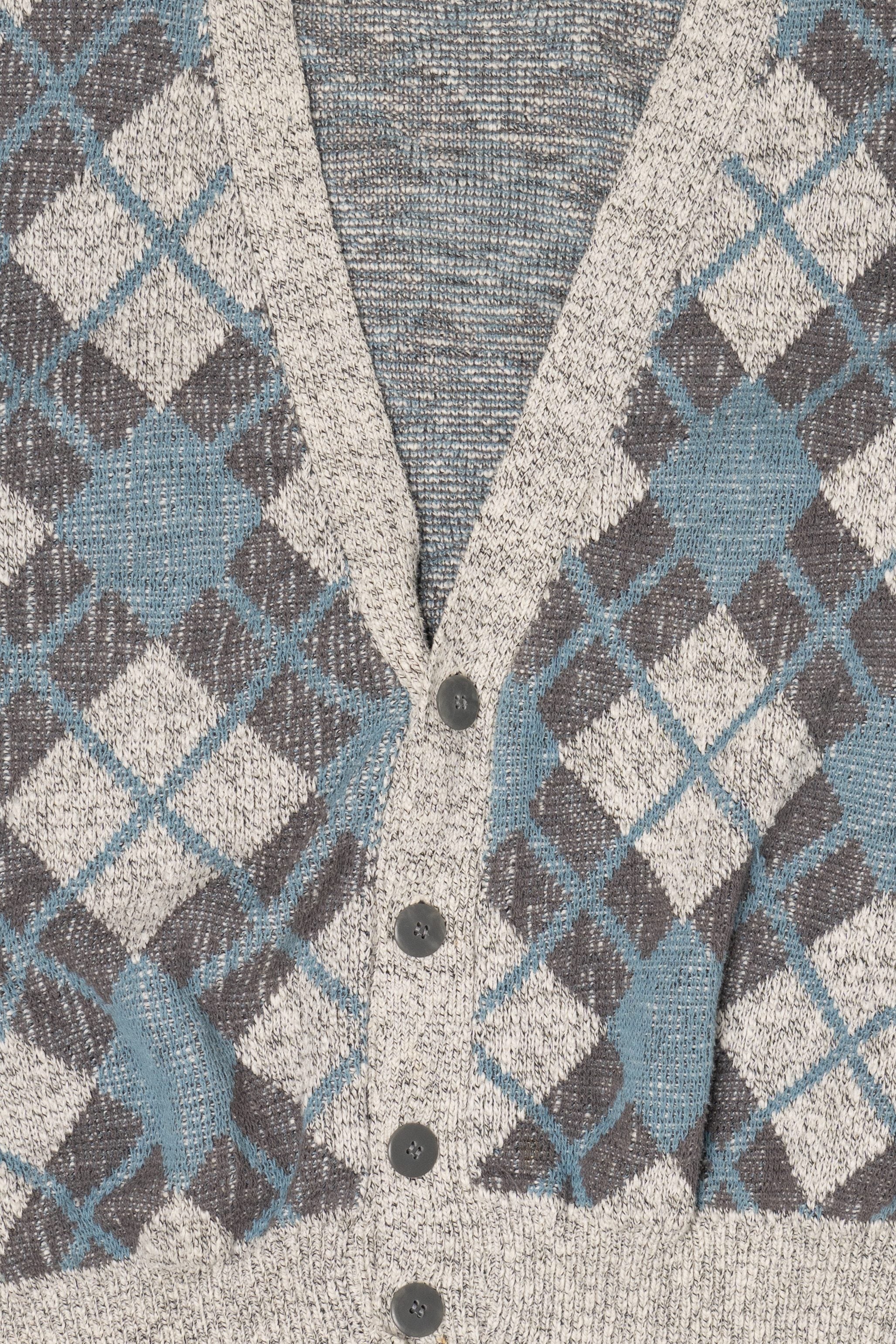 Vintage Cambridge Classics Argyle Cardigan Sweater (1990s)