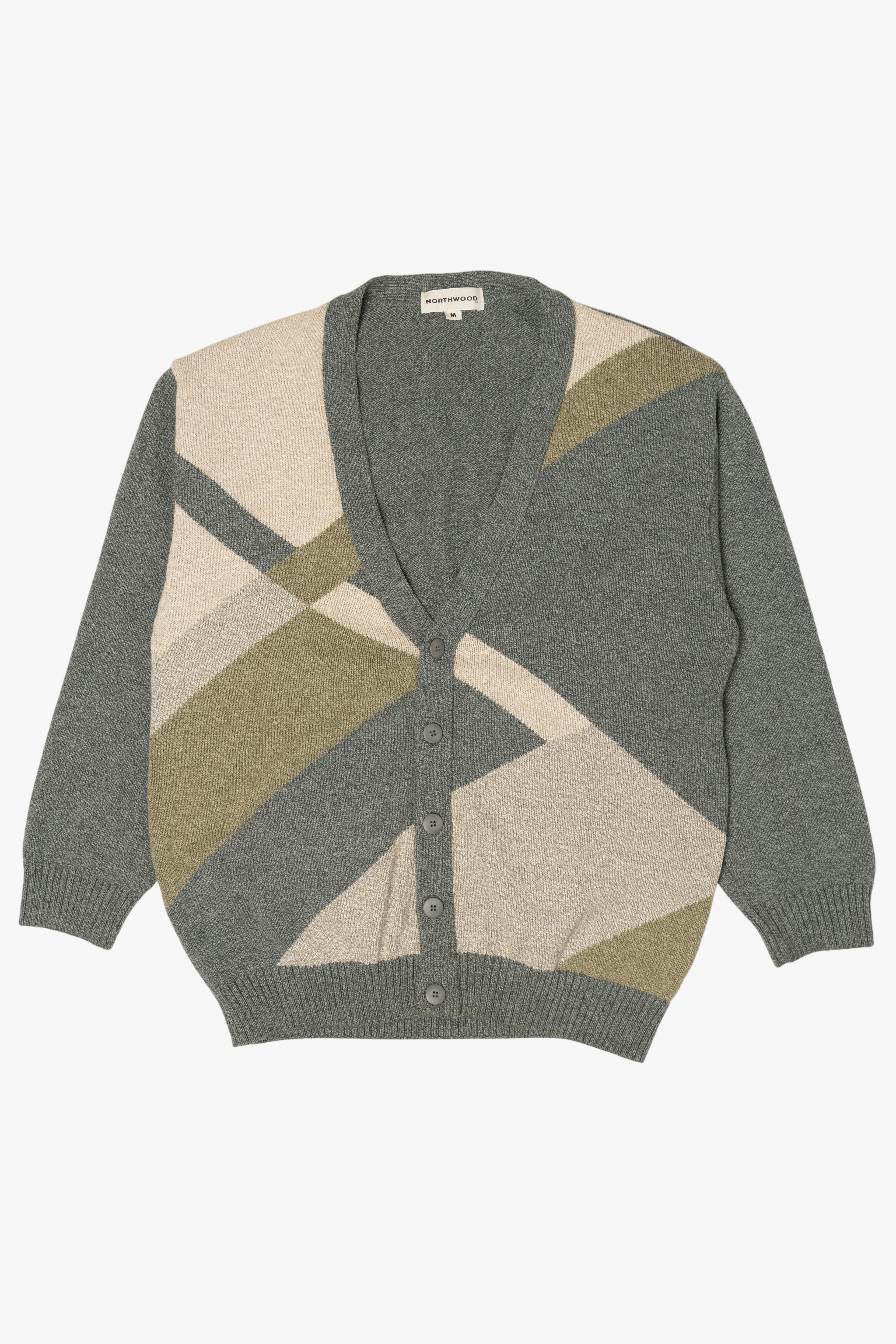 Vintage Green Northwood Cardigan Sweater (1990s)