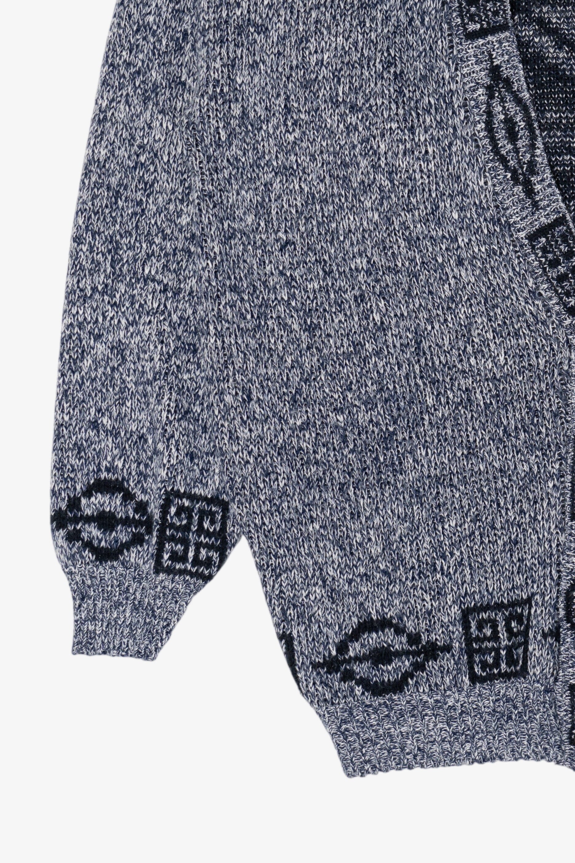 Vintage Gray Intrepid Cardigan Sweater (1980s)