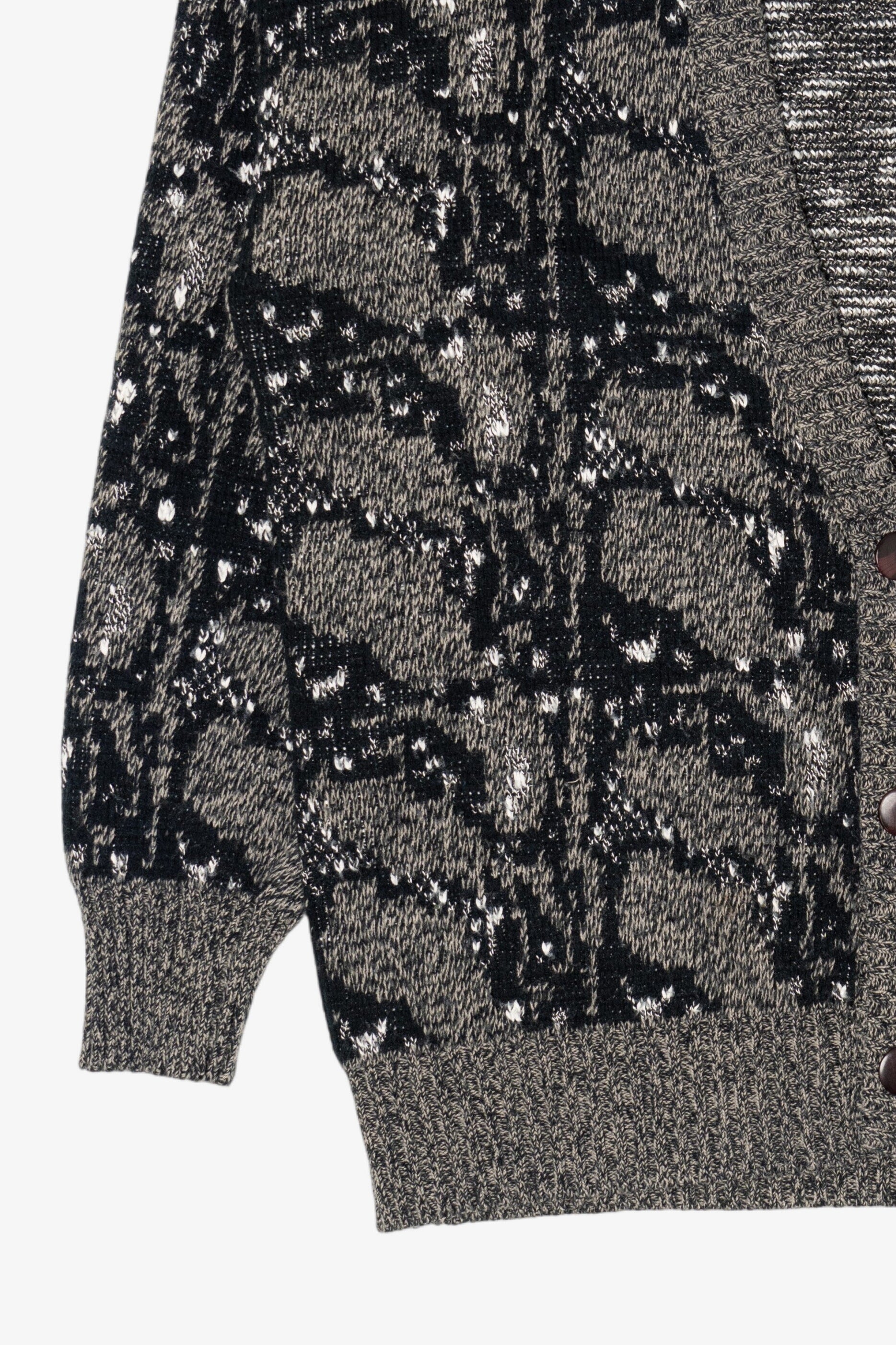 Vintage Gray Peter England Cardigan Sweater (1980s)