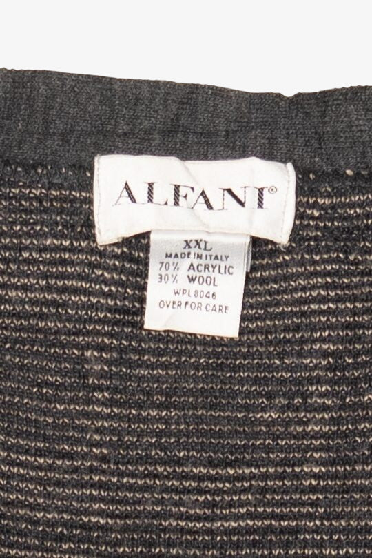 Vintage Brown Alfant Cardigan Sweater (1980s)