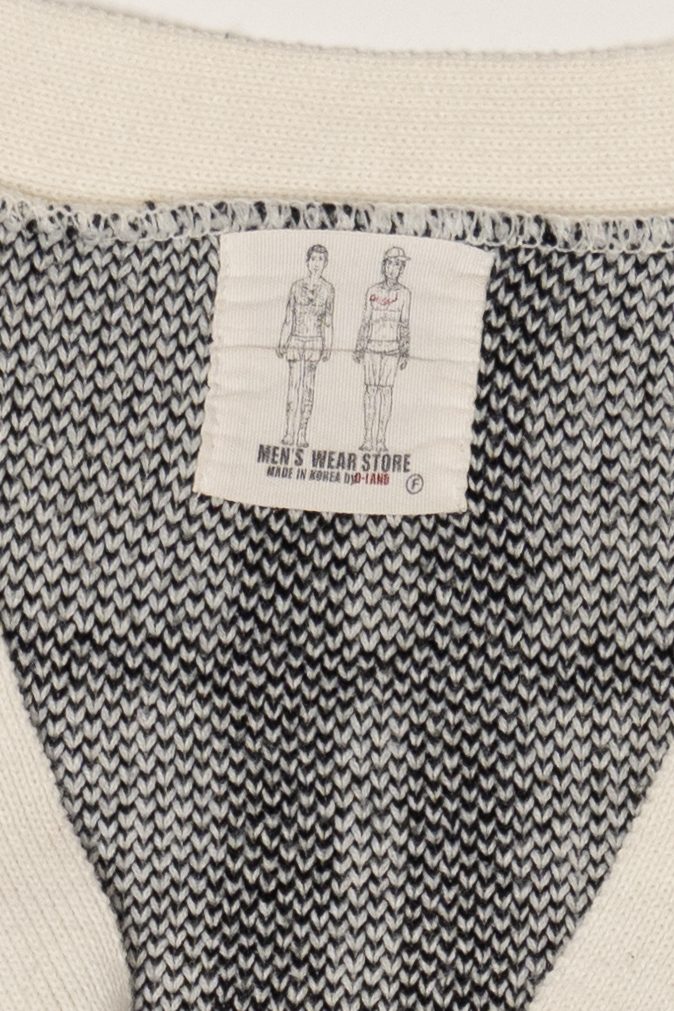 Vintage Gray Men's Wear Store Cardigan Sweater (1980s)