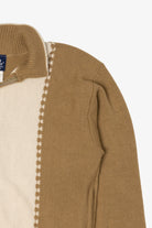 Vintage Beige John Blair Zip Up Sweater (1990s)