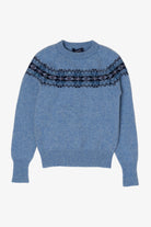 Vintage Blue Bamburgers Fair Isle Sweater (1990s)