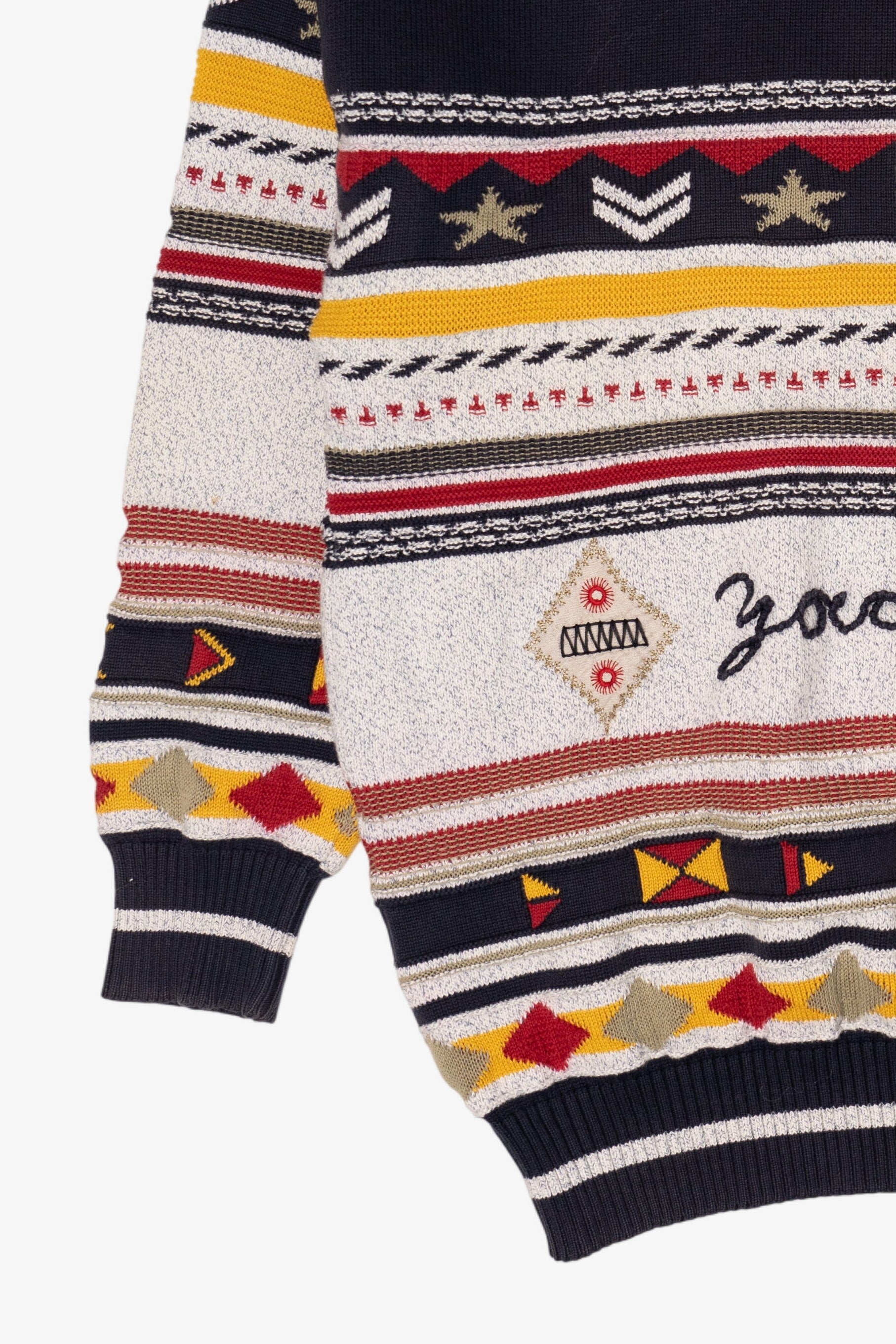 Vintage Baroni "Yacting" Embroidered" Sweater (1980s)
