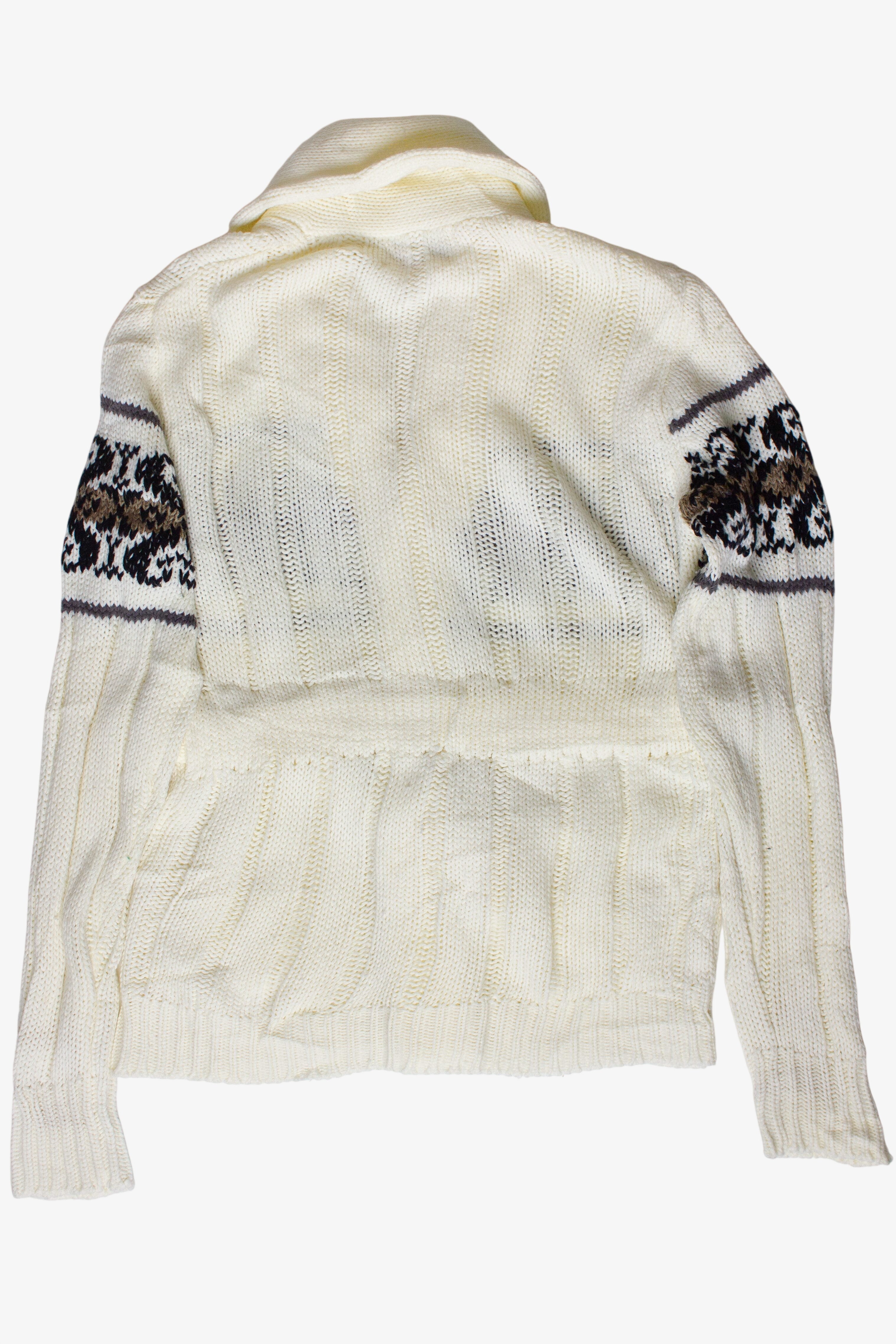 Vintage Tie Waist Collared Sigallo Cardigan Sweater (1970s)