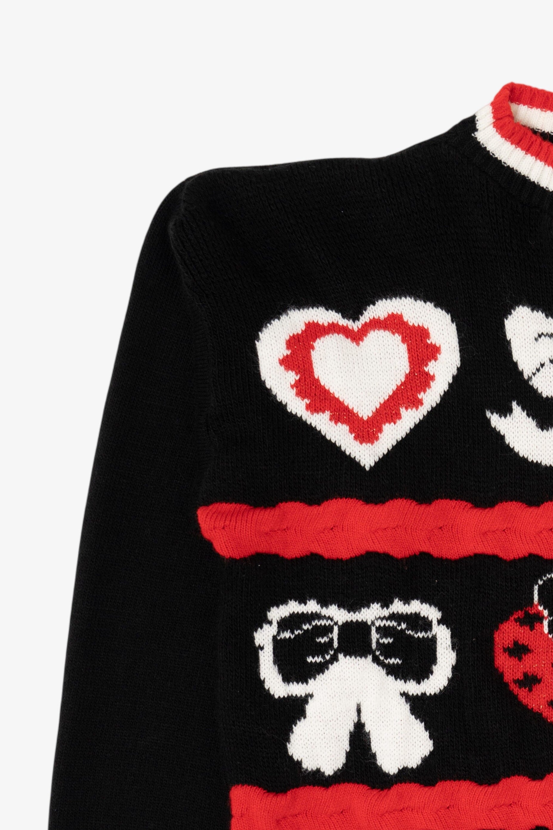 Vintage Valentines Hearts And Bows Sweater (1990s)