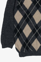 Vintage United Colors of Benetton Argyle Wool Sweater (1980s)