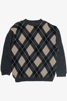 Vintage United Colors of Benetton Argyle Wool Sweater (1980s)
