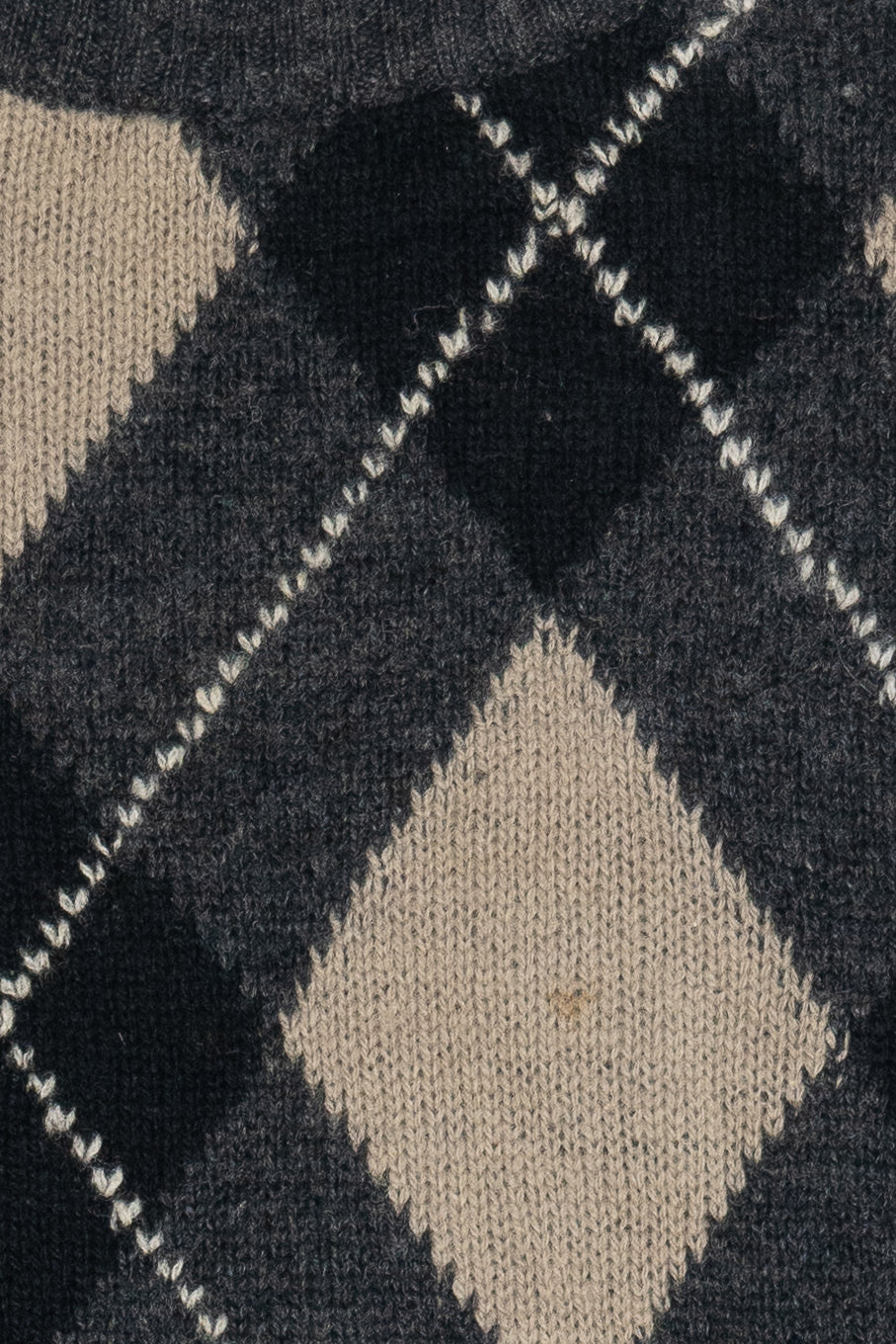 Vintage United Colors of Benetton Argyle Wool Sweater (1980s)