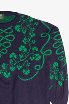 Vintage Emerald Isle Four Leaf Clover Knit Sweater Made In Ireland (1990s)