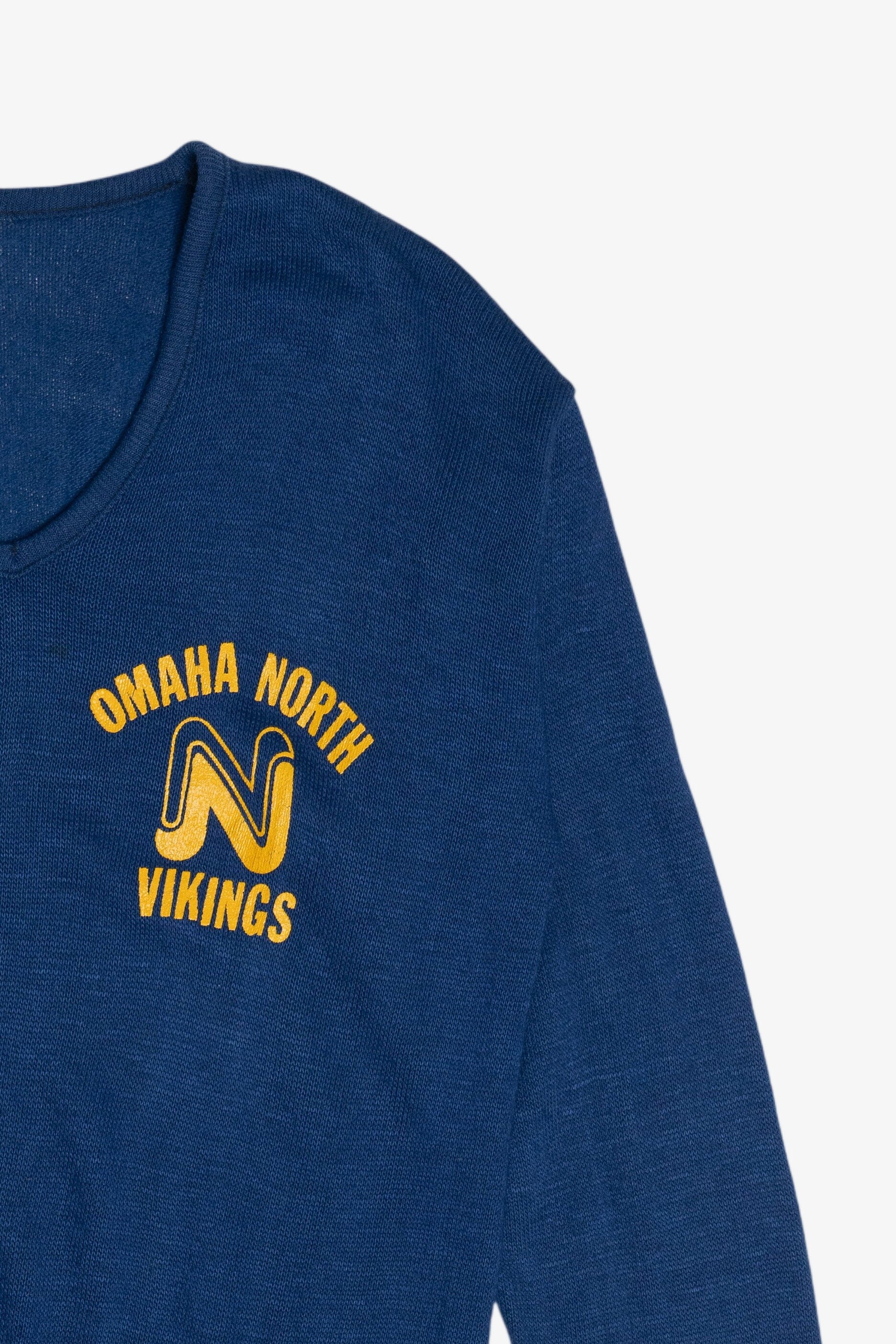 Vintage "Omaha North Vikings" Soffe Athletic V-Neck Sweater (1980s)