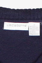Vintage Navy Liz Claiborne Double Breasted Cardigan Sweater (2000s) 