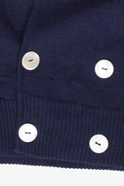 Vintage Navy Liz Claiborne Double Breasted Cardigan Sweater (2000s) 