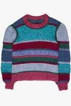 Vintage Handmade Mixed Knit Striped Sweater