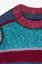 Vintage Handmade Mixed Knit Striped Sweater