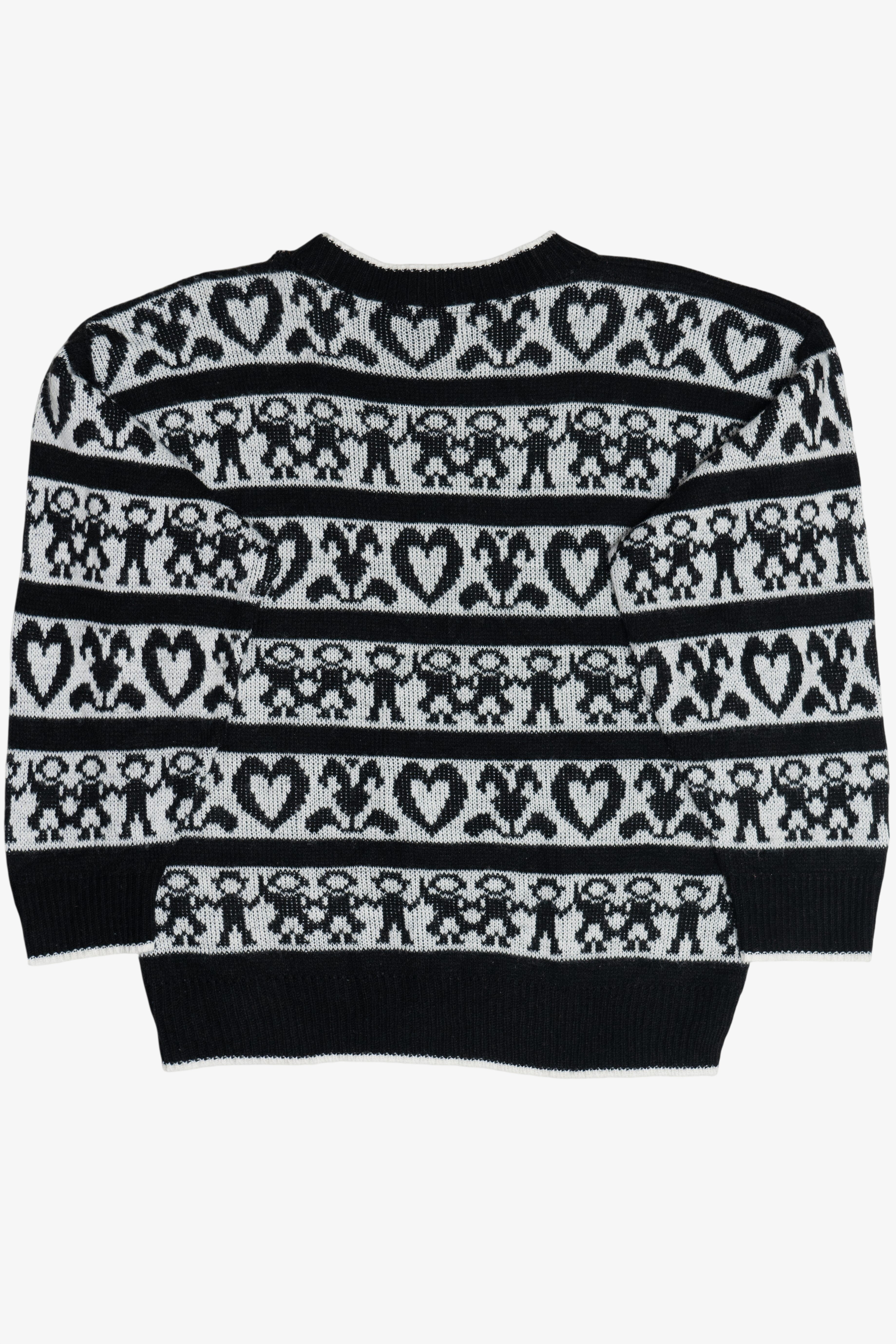 Vintage Justin Allen "The Lovers" Heart Knit Sweater (1980s)