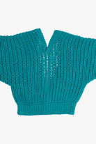 Vintage Soft Hand Knit Dolman Sleeve Deep V-Neck Cardigan (1990s)