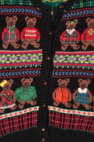 Vintage Hand Embroidered Susan Bristol Teddy Bears Sweater (1990s)