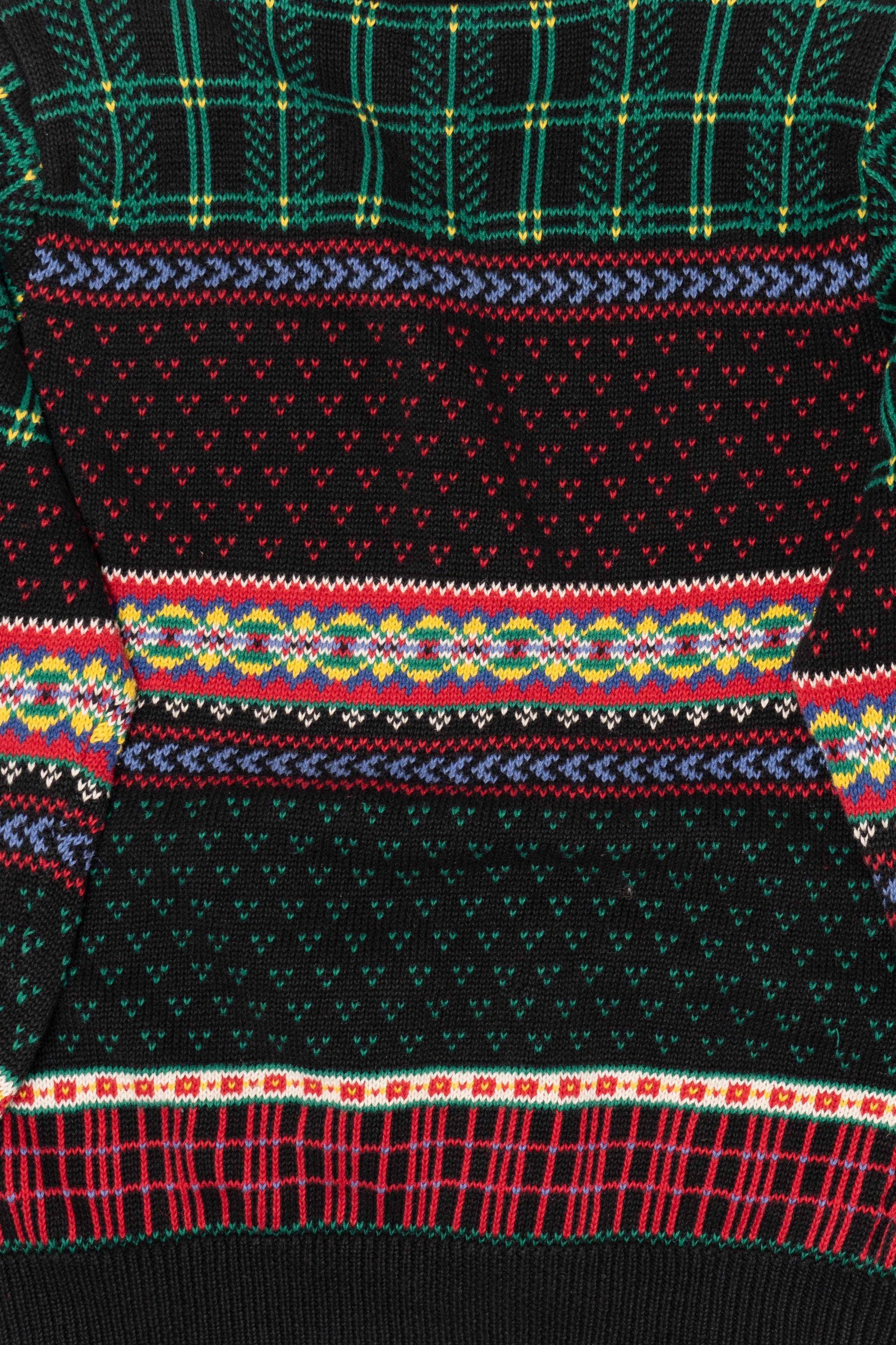 Vintage Hand Embroidered Susan Bristol Teddy Bears Sweater (1990s)