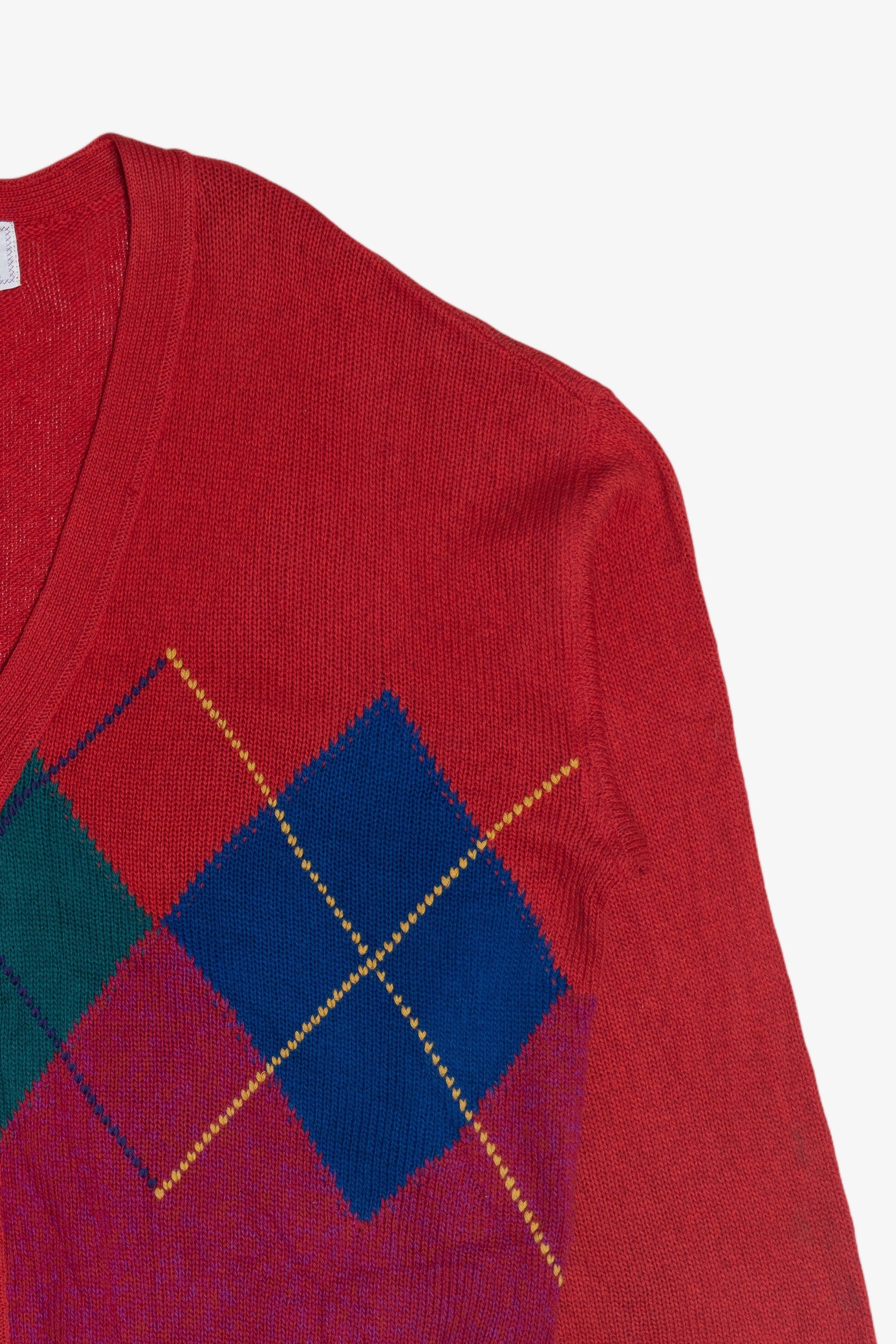 Vintage Gerani Themen Argyle Cardigan Sweater (1980s) – Ragstock