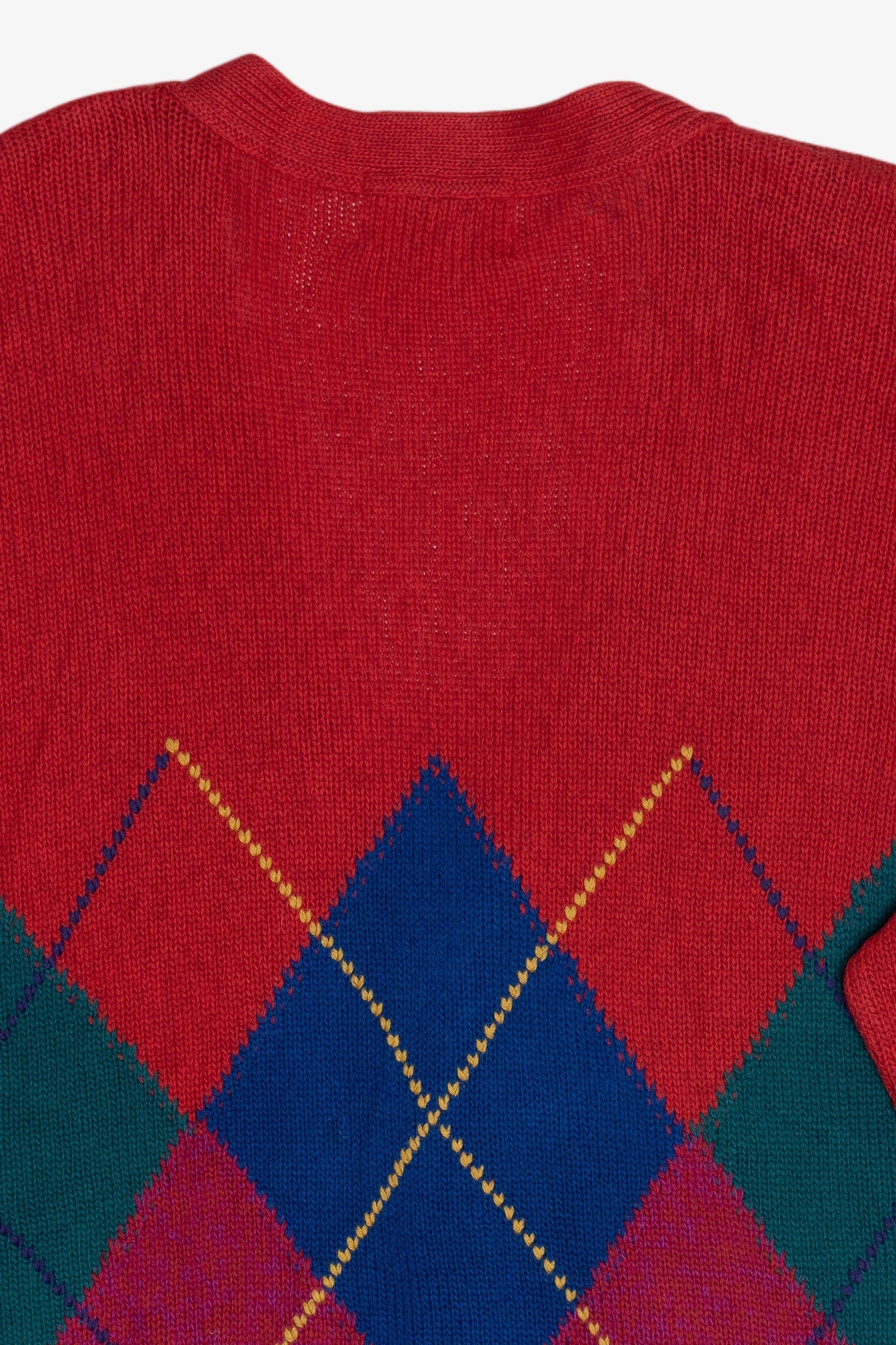Vintage Gerani Themen Argyle Cardigan Sweater (1980s)