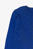Vintage Blue And Gold Sequin Sweater (1980s)