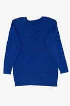 Vintage Blue And Gold Sequin Sweater (1980s)