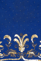 Vintage Blue And Gold Sequin Sweater (1980s)