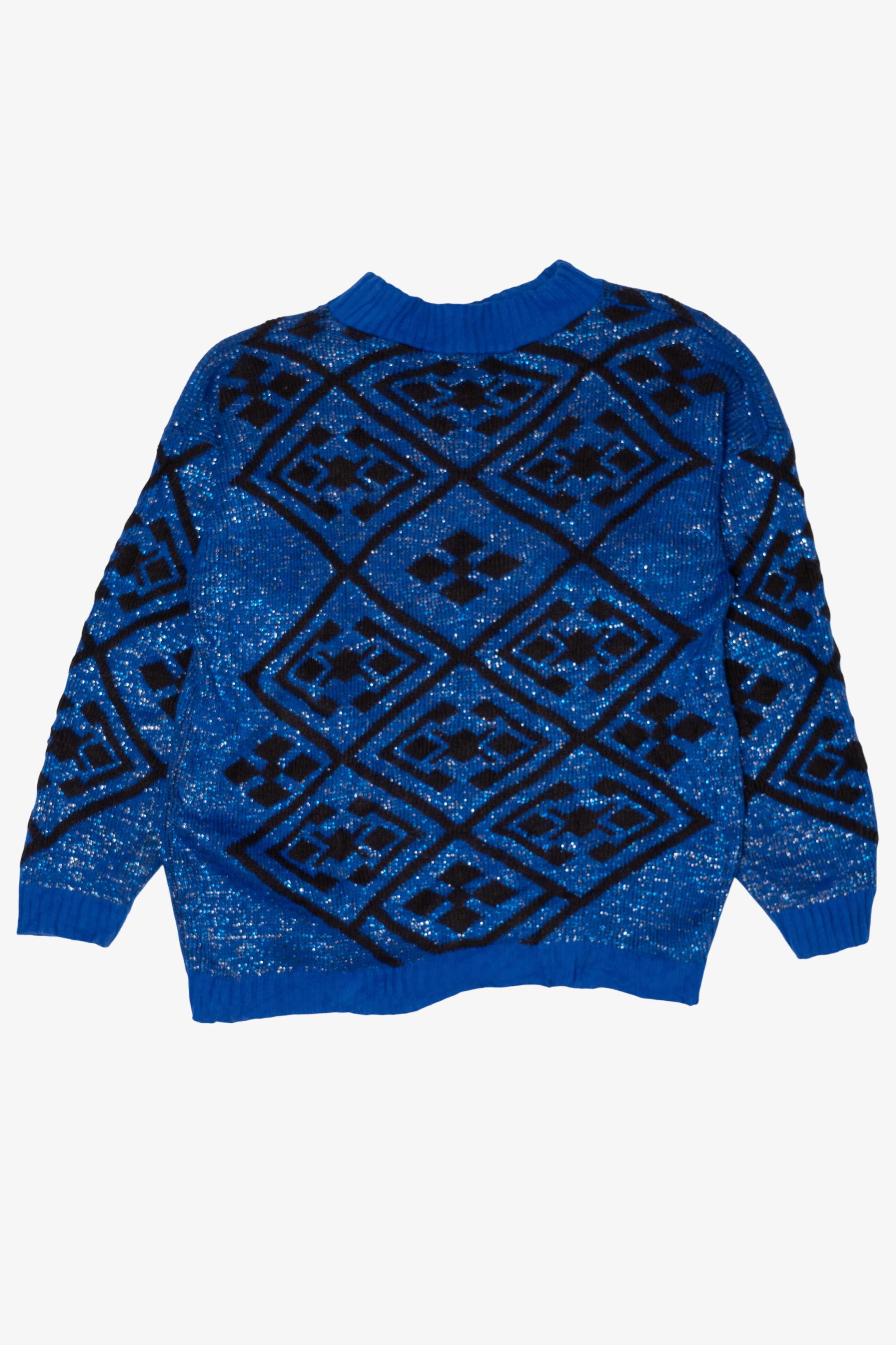 Vintage Blue 80s Sweater (1980s)