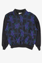 Vintage Dark Gray Land'n Sea Floral Sweater (1980s)