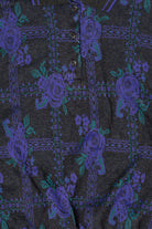 Vintage Dark Gray Land'n Sea Floral Sweater (1980s)
