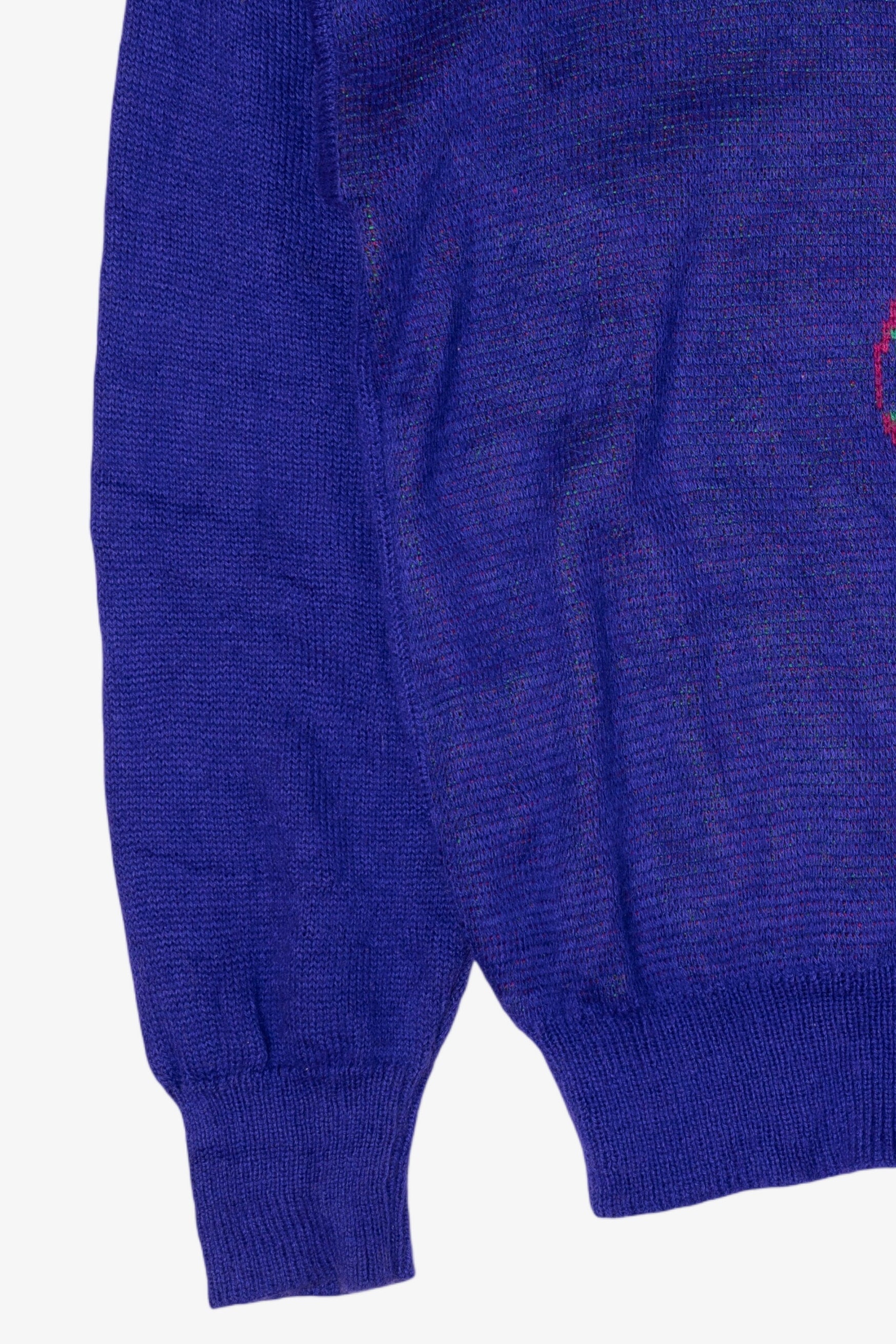 Vintage Blue Paisley Joyce Sweater (1990s)