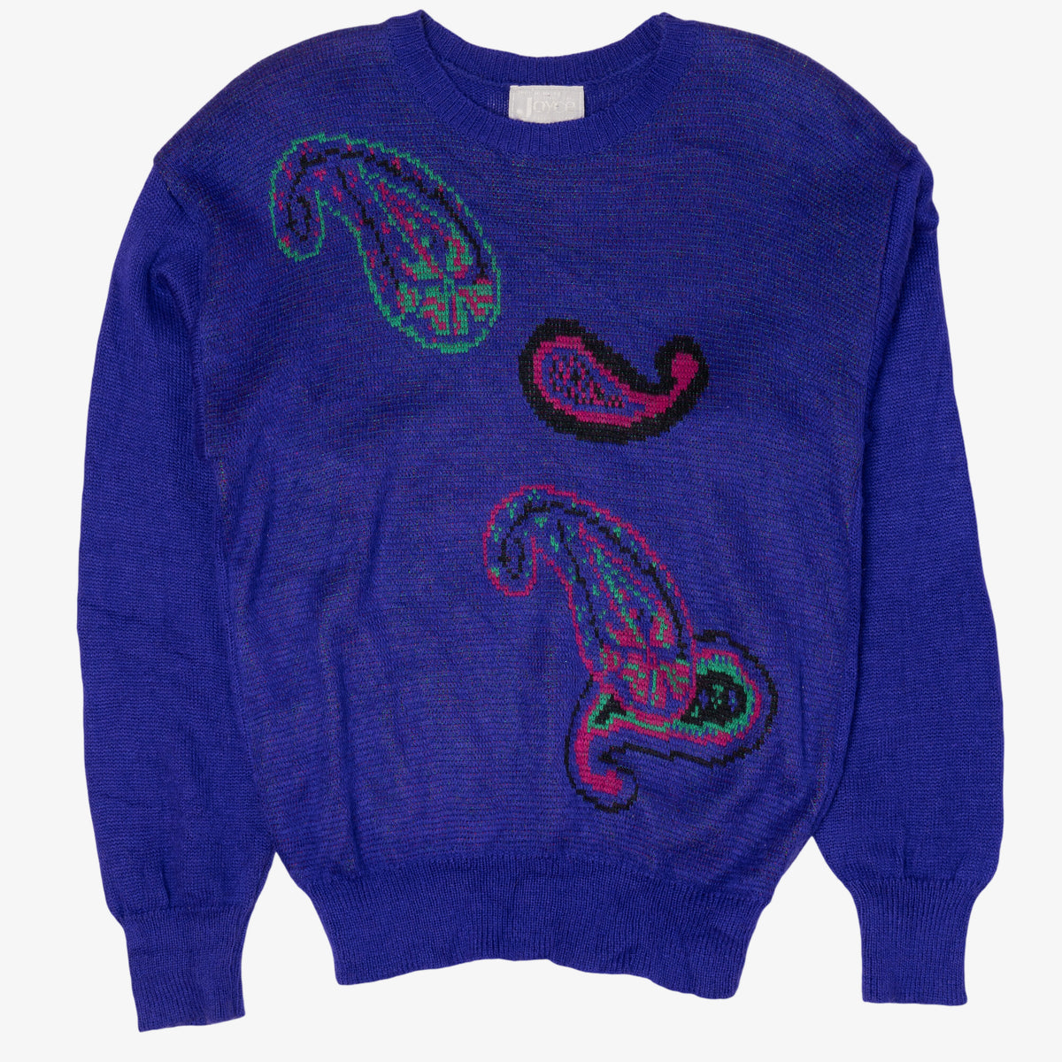 Vintage Blue Paisley Joyce Sweater (1990s) – Ragstock