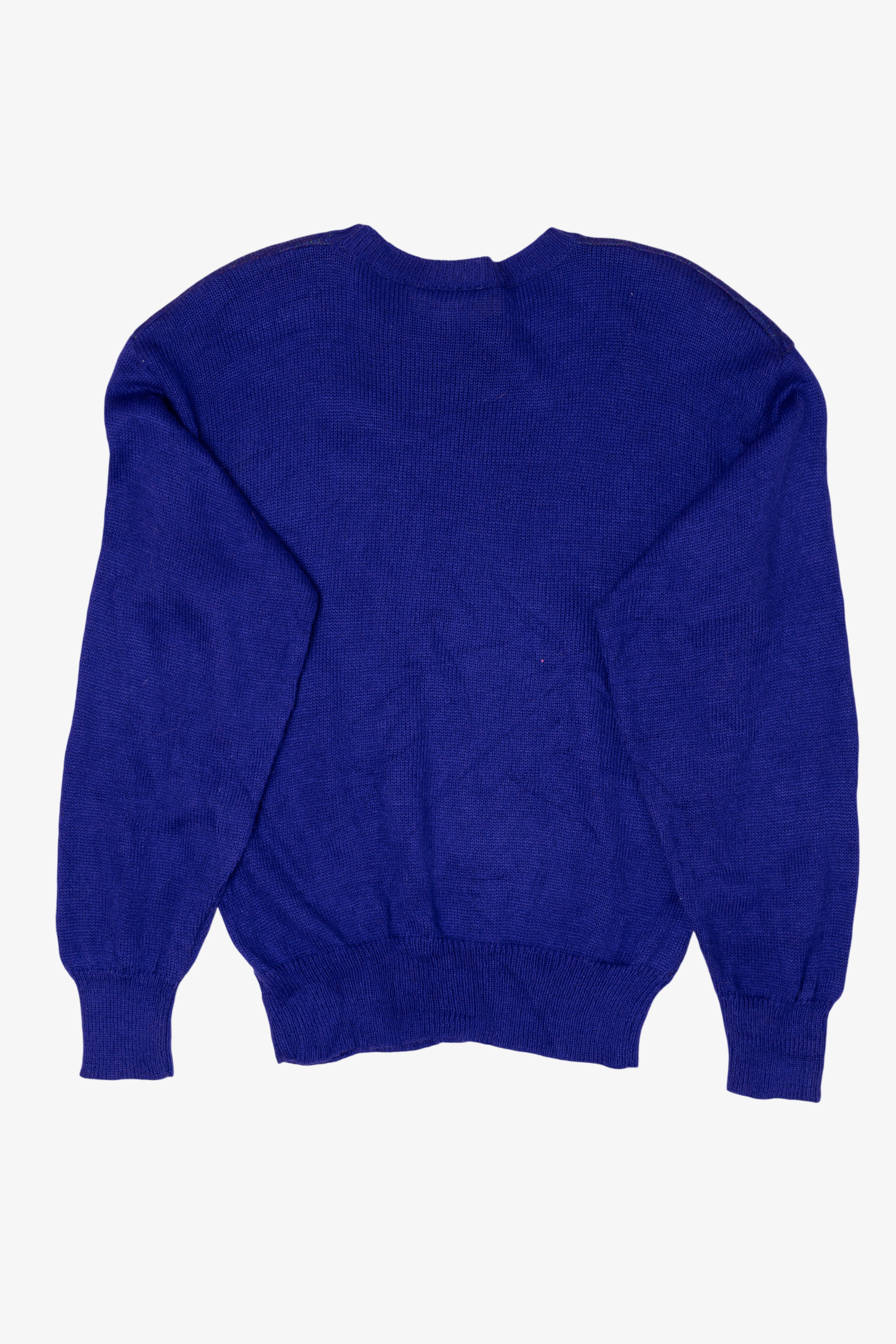 Vintage Blue Paisley Joyce Sweater (1990s)