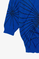 Vintage Blue Graphic Sweater (1980s)