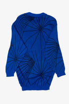 Vintage Blue Graphic Sweater (1980s)