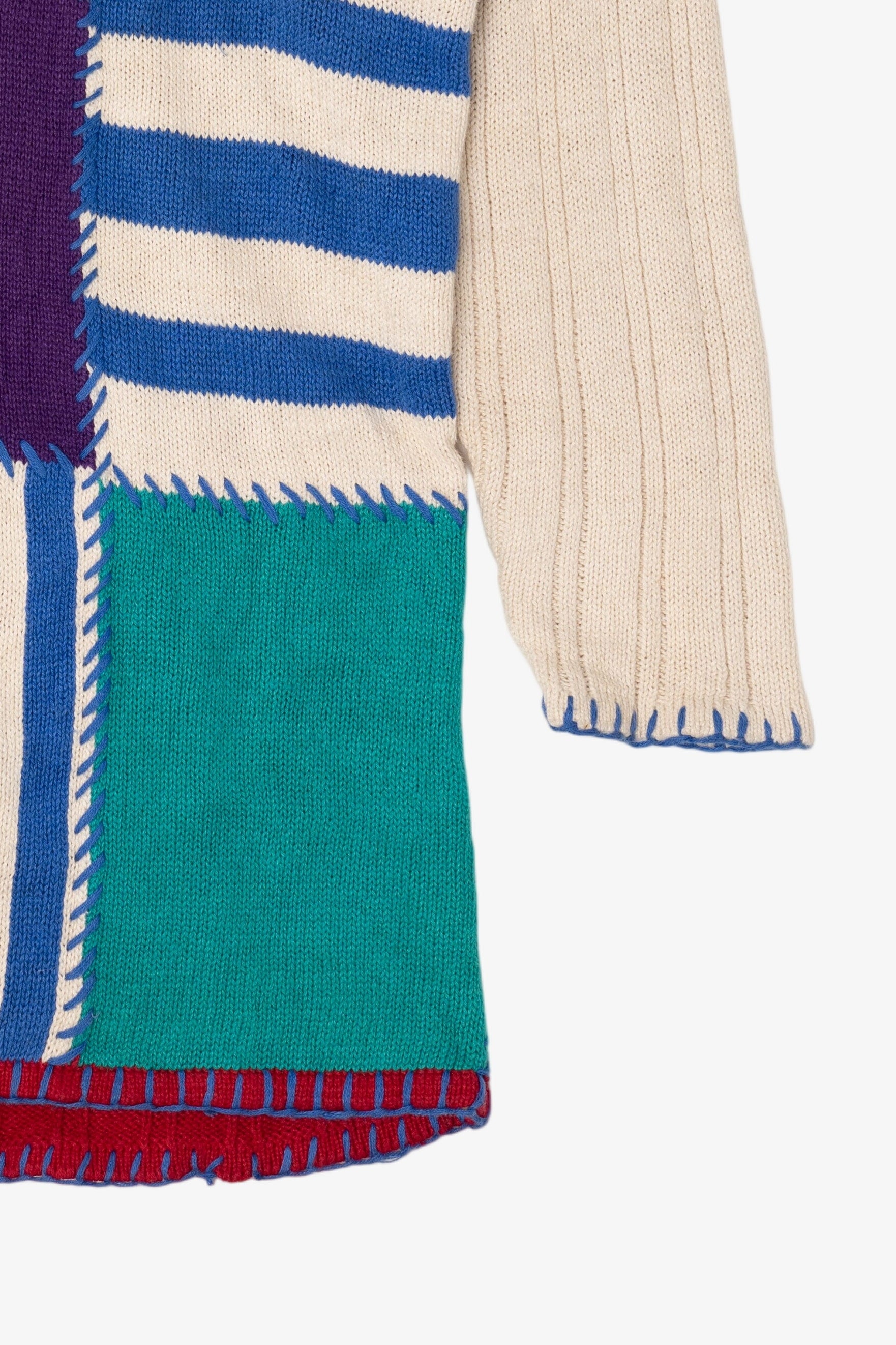 Vintage Patchwork Sweater (1990s)