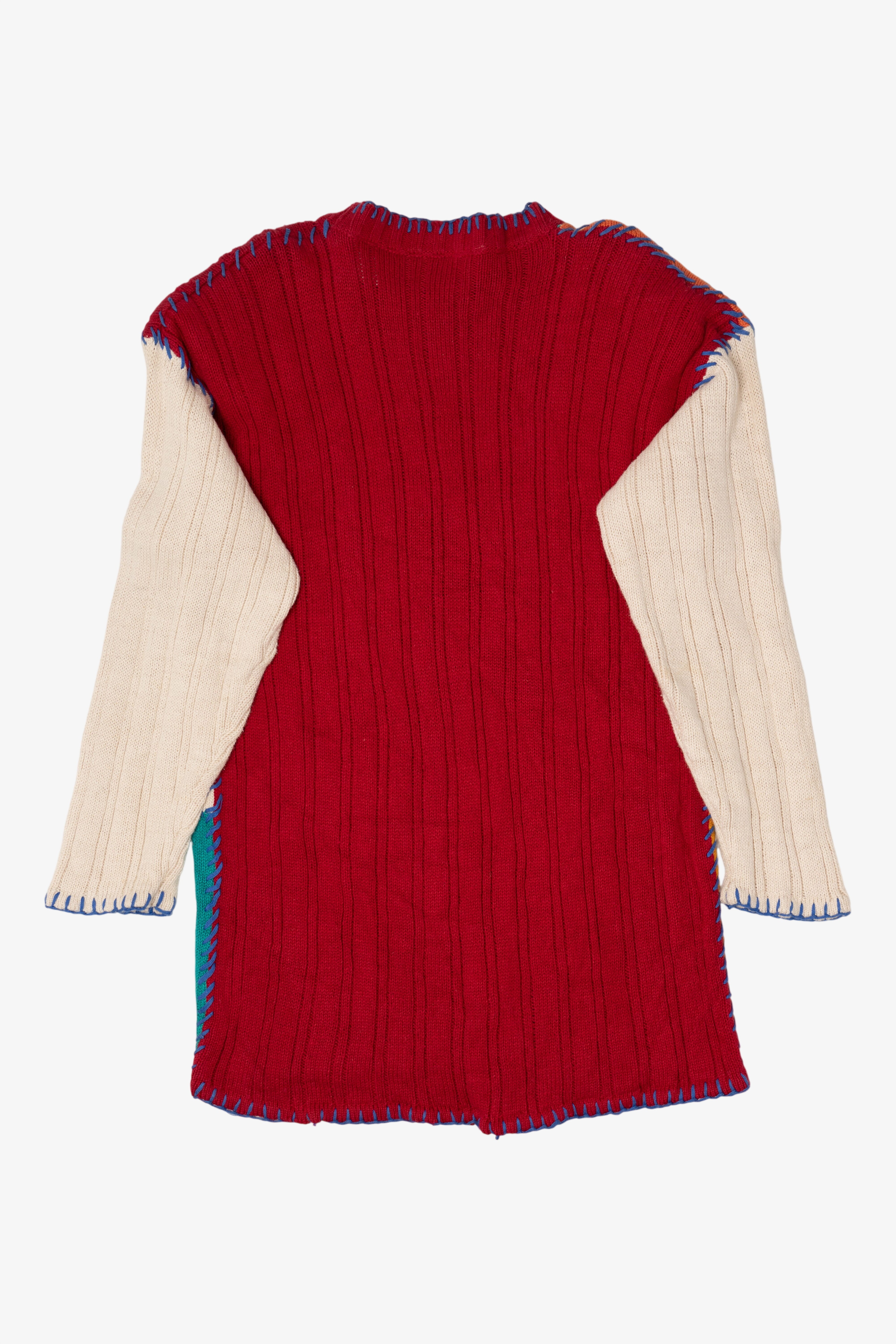 Vintage Patchwork Sweater (1990s)