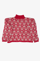 Vintage Red Joan Harper Turtle Neck Sweater (1980s)