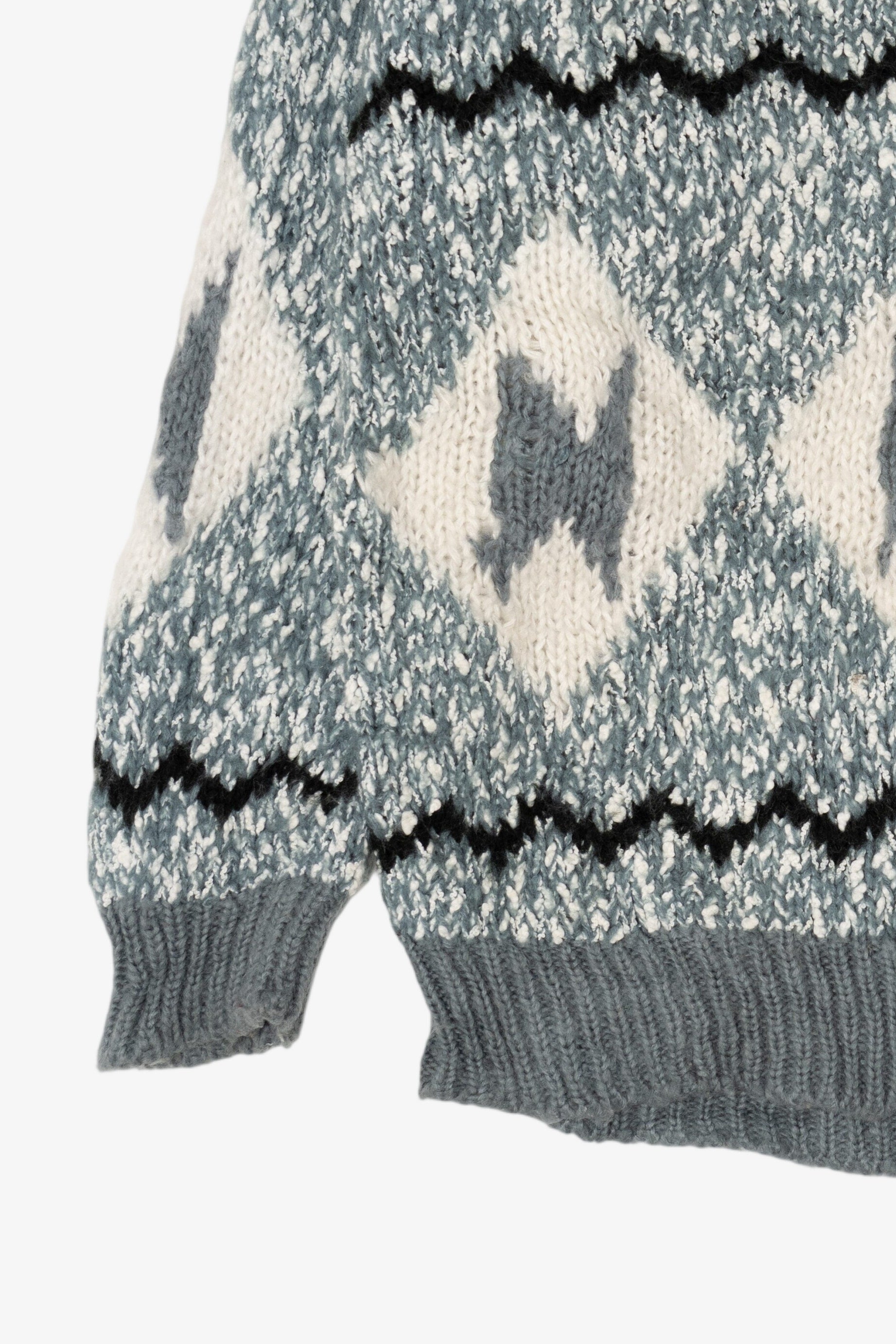 Vintage Light Blue-Gray Sweater (1980s)