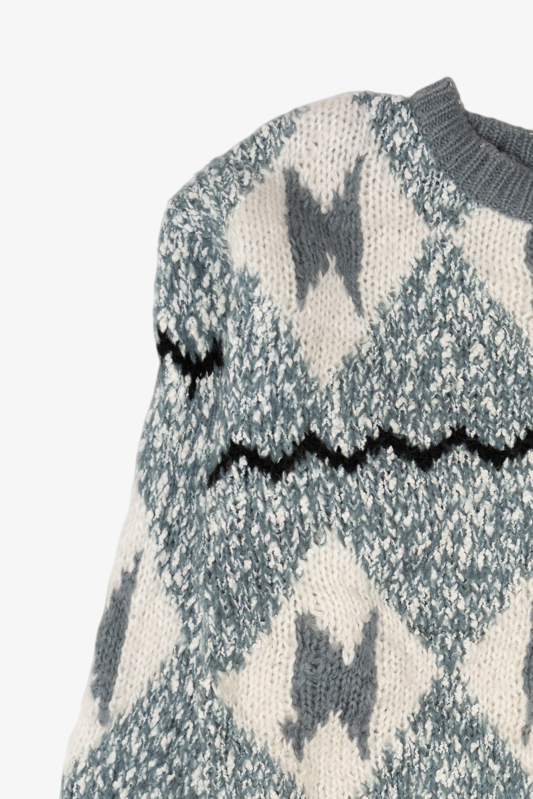 Vintage Light Blue-Gray Sweater (1980s)