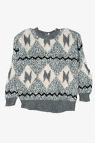 Vintage Light Blue-Gray Sweater (1980s)