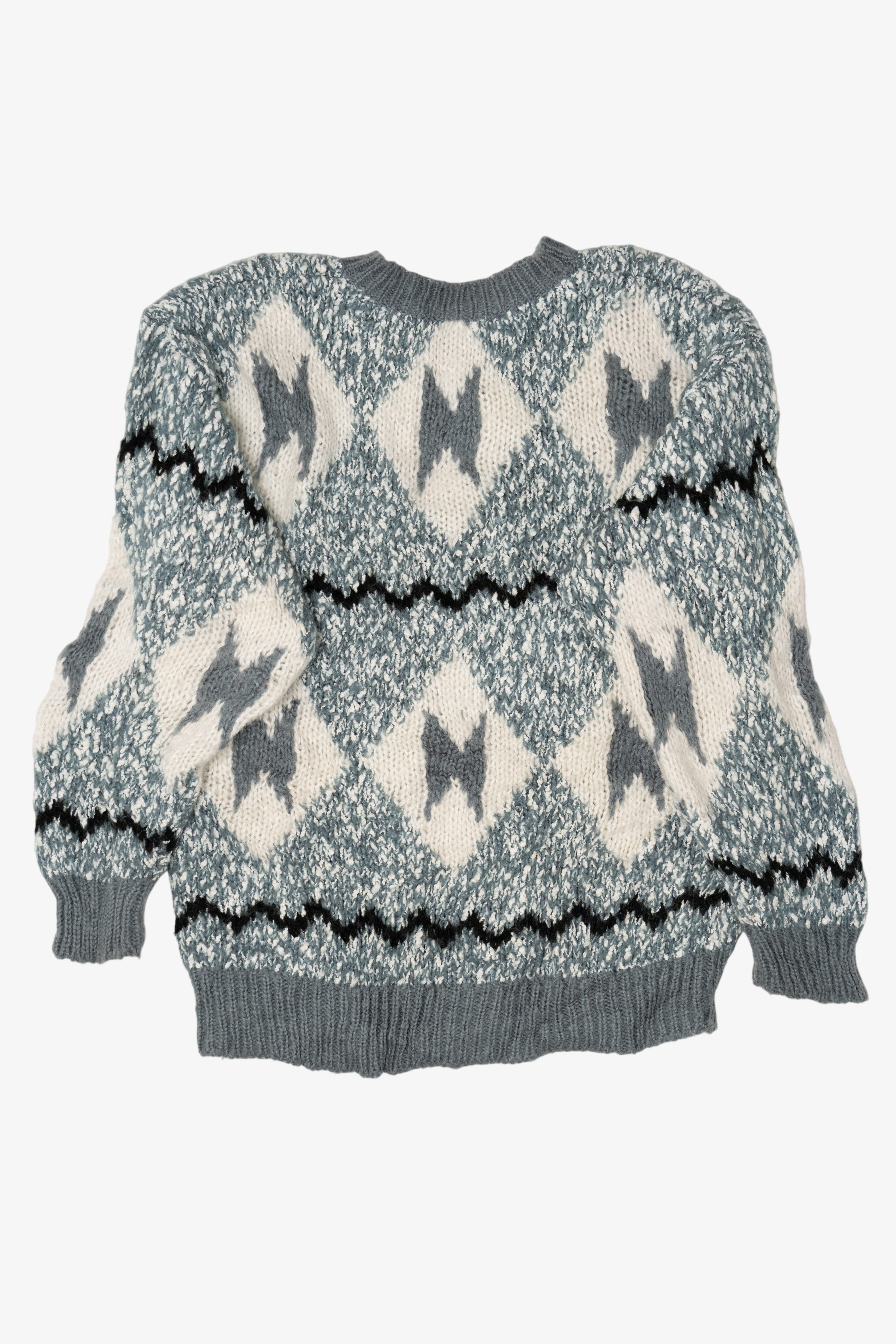 Vintage Light Blue-Gray Sweater (1980s)