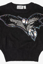 Vintage Black Sequin Gitano Sweater (1980s)