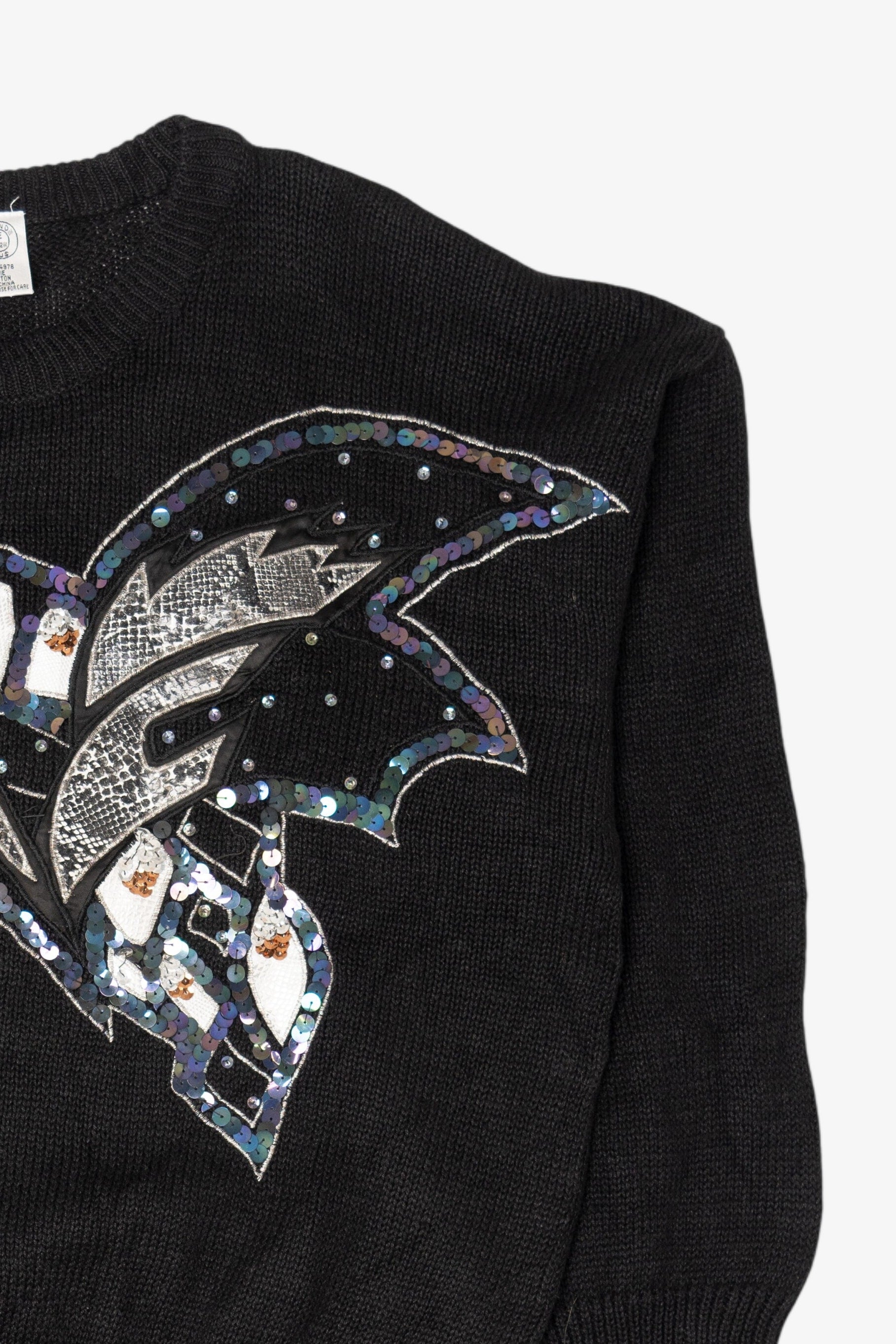 Vintage Black Sequin Gitano Sweater (1980s)