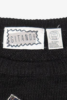 Vintage Black Sequin Gitano Sweater (1980s)
